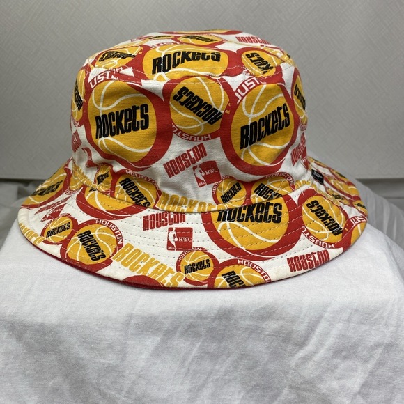 Houston Rockets NBA Bucket Hat 47 Brand Sporty Game Day Fan Gear Rare Sz S/M EUC